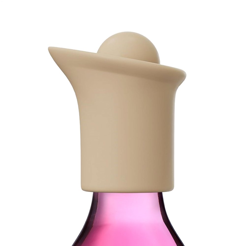 Leak-Proof Wine Bottle Pourer with Stopper