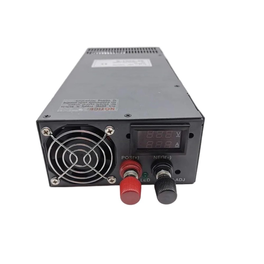 JJHQOKYNA Industrial Power Supply 012 V, 15 V, 24 V, 36 V, 48 V, 60 V, 72 V, 80 V, 90 V, 100 V, AC/DC with LED Display, 1000 W, 1200 W, 1500 W (380 V-0-15 V)