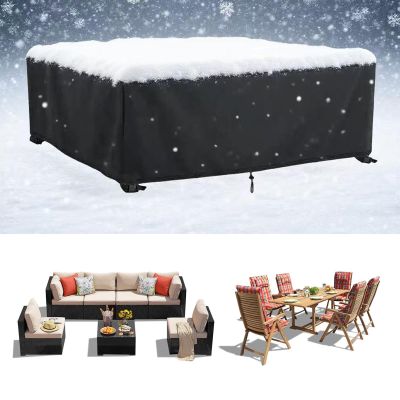KADING Patio Furniture Cover, 193 x 183 x 40 cm, 420D Oxford Fabric