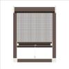 WYWY Retractable Window Insect Screen, Adjustable, Aluminum Alloy Frame, Stainless Steel Diamond Mesh, Removable, Customizable, Brown, 50 x 150 cm view 1