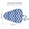 Treer Waterproof Bicycle Saddle Cover, Multicolor Lines, Blue, 2.1 Pieces view 2