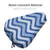 Treer Waterproof Bicycle Saddle Cover, Multicolor Lines, Blue, 2.1 Pieces view 4