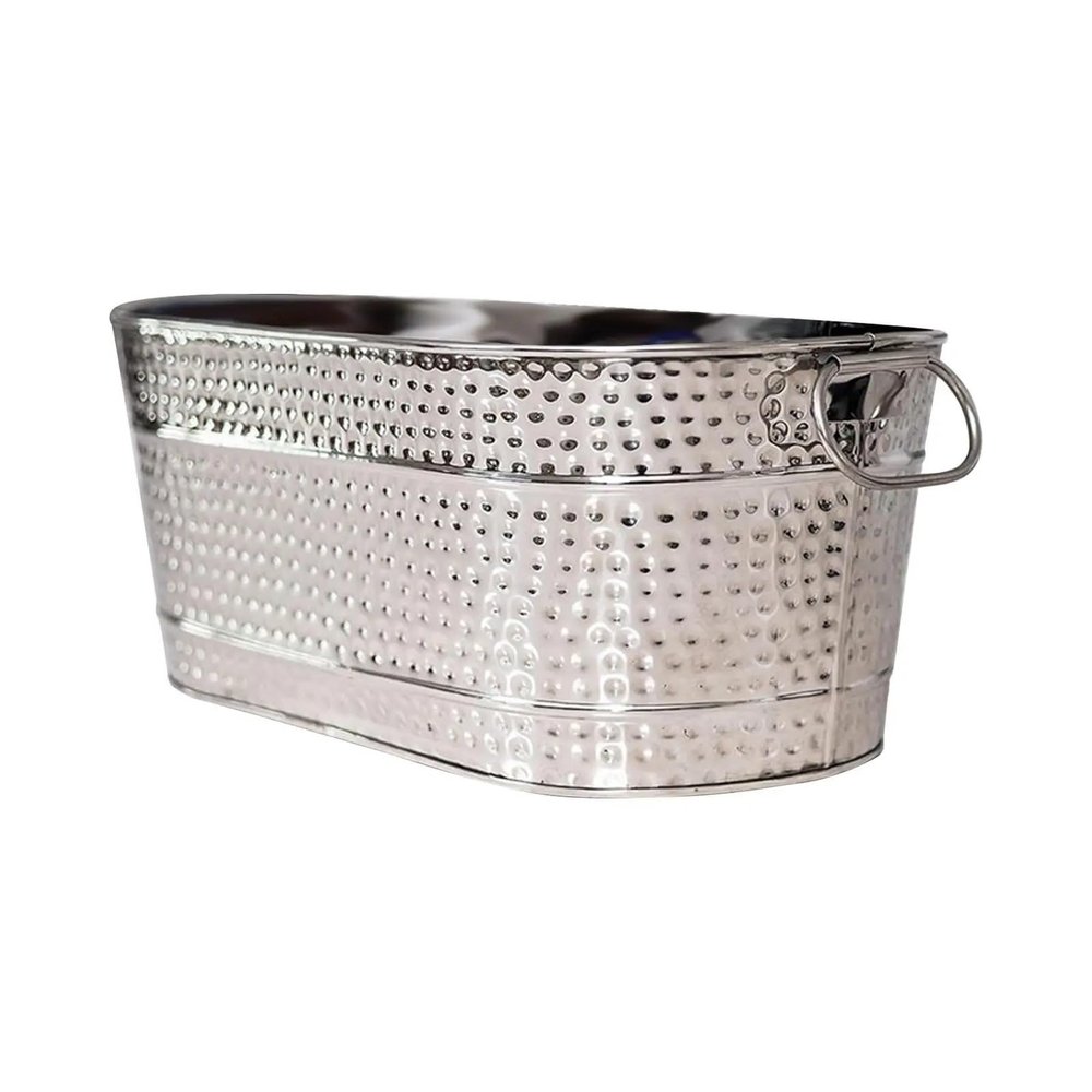 Galvanized Ice Bucket for Drinks and Parties