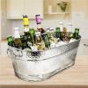 Galvanized Ice Bucket for Drinks and Parties view 4