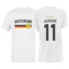 Personalized Germany Soccer T-Shirt with Custom Name & Number – 100% Cotton Fan Shirt view 2