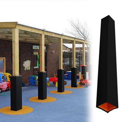 ENHEN Basketball Pole Padding Protective Cover, Black, 2.5 x 2.5 in (6 x 6 cm)