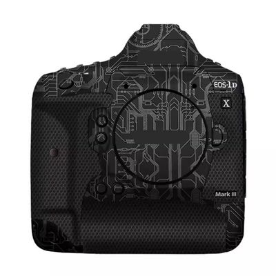 1DXIII Anti-Scratch Camera Skin for Canon EOS-1D X Mark III, Circuit Titanium