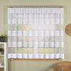 White Jacquard Curtain 500 x 160 cm (W x H), Passos New, Short Length, Horizontal Stripes view 1