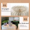 Party Cylinder Stands with PVC Discs, Foldable Paper Columns, 2-Pack, Orange, 60 cm/23.6 in view 3