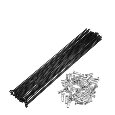 40-Piece 14G Bicycle Steel Spokes, 260/278/286/292/297/300 mm, with Nipples (278 mm)