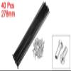 40-Piece 14G Bicycle Steel Spokes, 260/278/286/292/297/300 mm, with Nipples (278 mm) view 2