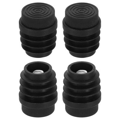 QUARKZMAN 4-Piece M8 x 22 mm Plastic Adjustable Furniture Leg Caps