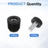 QUARKZMAN 4-Piece M8 x 22 mm Plastic Adjustable Furniture Leg Caps view 3