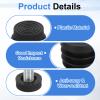 QUARKZMAN 4-Piece M8 x 22 mm Plastic Adjustable Furniture Leg Caps view 4