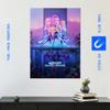 Displate K-Pop Demon Hunters Metal Poster (2025) - Netflix Neon City Battle Huntrix K-Pop Logo - Premium Wall Decor - 48 x 67.5 cm view 4