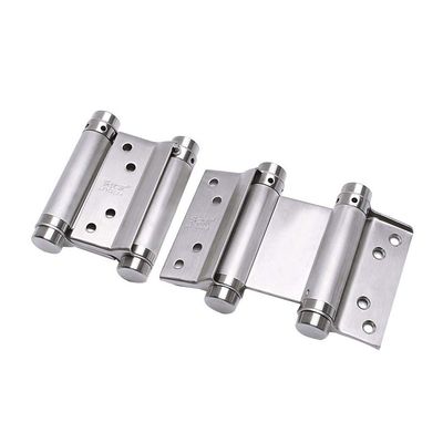 Double-Action Spring Hinge, 10.2 cm, for Café/Saloon Swing Doors, Stainless Steel, 2.5–4.3 cm