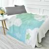 voucong Green Star Cloud Glow-in-the-Dark Throw Blanket, 50 x 70 cm, for Beds view 4