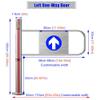 Automatic One-Way Stainless Steel Swing Gate, 50.8–101.6 cm Wide view 3