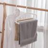 Sbshiouu Flexible Retractable Clothes Drying Rack, Adjustable Folding Laundry Rail for Small Apartments and Homes view 2
