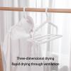 Sbshiouu Flexible Retractable Clothes Drying Rack, Adjustable Folding Laundry Rail for Small Apartments and Homes view 4