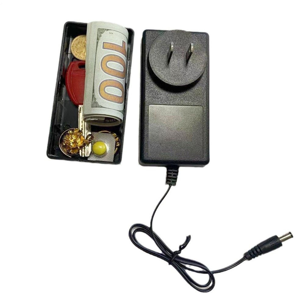 Realistic Charger-Shaped Hidden Storage Container with Secret Compartment