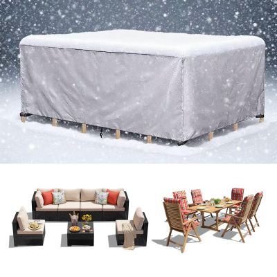 KADING Patio Furniture Cover, 303 x 193 x 90 cm, Waterproof 420D Oxford Fabric
