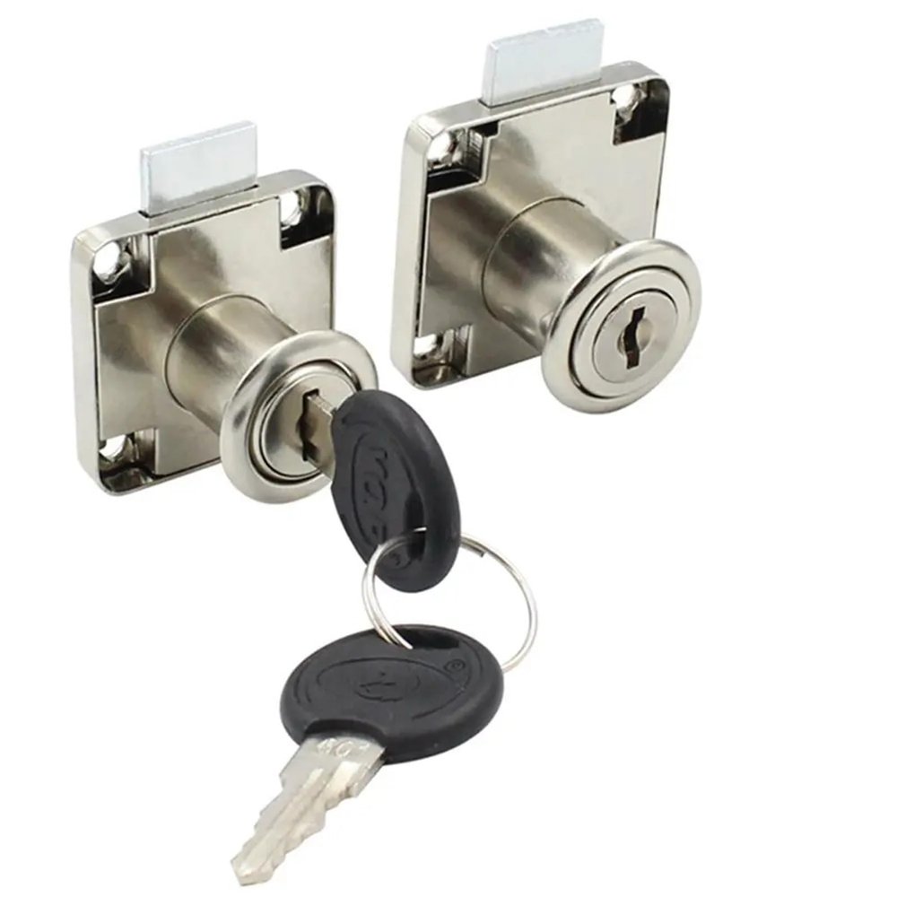 Zinc Alloy Drawer Lock with 2 Keys, 1 Pc. (Large)