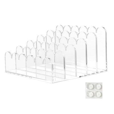 Acrylic Letter Tray, 5 Compartments, Clear Mail Organizer
