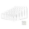 Acrylic Letter Tray, 5 Compartments, Clear Mail Organizer view 1