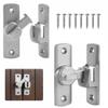2-Pack Sliding Bolt Locks, 90°/180° Flip Bolts view 1