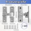 2-Pack Sliding Bolt Locks, 90°/180° Flip Bolts view 2