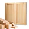 Solid Wood Saloon Swing Doors, W104 × H90 cm view 1