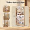 Hyunbdes Children's Bookshelf, Wall-Mounted Shelf for Books and Toys, Natural Wood view 2
