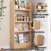 Hyunbdes Children's Bookshelf, Wall-Mounted Shelf for Books and Toys, Natural Wood view 3