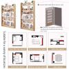 Hyunbdes Children's Bookshelf, Wall-Mounted Shelf for Books and Toys, Natural Wood view 4