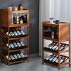 Freestanding Wine Bar Cabinet, Storage Sideboard, 90/116 cm High view 2