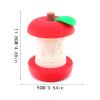 Perpetual Red Fruit-Pit-Shaped Rotating Desktop Calendar view 2