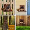 Wooden Squirrel Feeder House for Outdoor Areas view 4