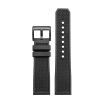 POYNMRE 23 mm/24 mm Fluororubber Watch Band with Pin Buckle, Replacement Accessory Compatible with Cartier and CALIBRE Soft Watch Band WSCA0006 (Black, Black Buckle, 24 mm) view 1