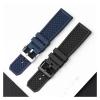 POYNMRE 23 mm/24 mm Fluororubber Watch Band with Pin Buckle, Replacement Accessory Compatible with Cartier and CALIBRE Soft Watch Band WSCA0006 (Black, Black Buckle, 24 mm) view 3