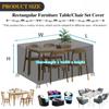 FXGZCJ Waterproof Outdoor Furniture Cover, 420D Oxford Fabric, 290 x 100 x 43 cm view 2