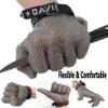 Proof Cut-Resistant Butcher Glove with Stainless Steel, Adjustable Wrist Strap view 3