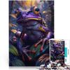 1000-Piece Tropical Purple Frog Puzzle for Adults, Ages 14+ view 1