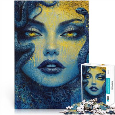 1000-Piece Medusa with Snakes Puzzle for Adults, Cardboard, Ages 14+, 26 x 38 cm (10.2 x 14.9 in)
