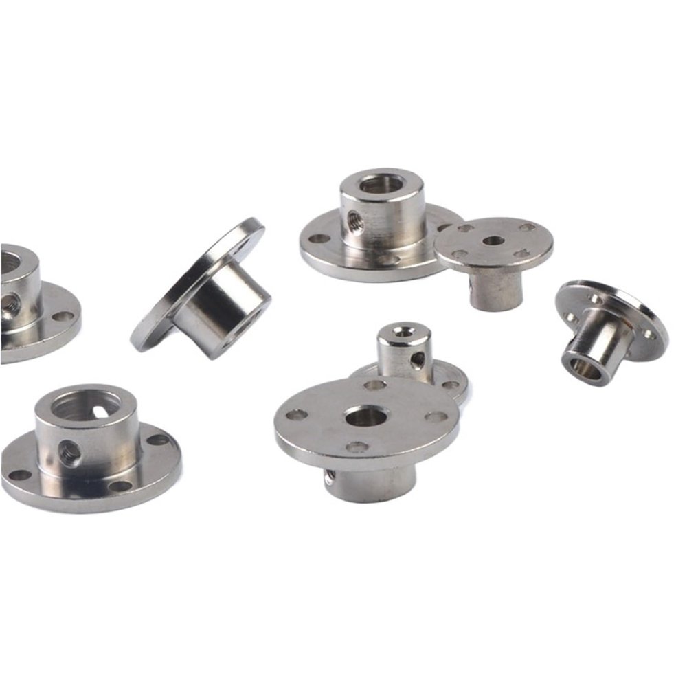 (2-Pack) Rigid Flange Coupling, Motor Shaft Coupler, 3/4/5/6/7/8/10 mm to 4 mm