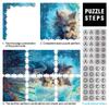 1,000-Piece Puzzle for Adults, Wolf in a Cemetery, Cardboard, Ages 14+, Family Fun, Birthday Gift, 26 x 38 cm / 10.2 x 14.9 in view 3
