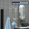 Transparent Acrylic Over-the-Door Hooks for Shower Doors view 2