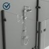 Transparent Acrylic Over-the-Door Hooks for Shower Doors view 3
