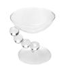 Glass Dessert Bowl with Pearl Design view 1