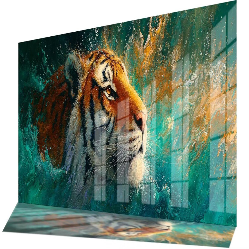 Seewolf Diamond Painting Kit for Adults, XXL 40 x 70 cm, 5D Tiger Design